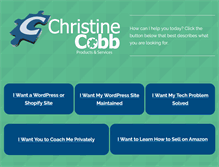Tablet Screenshot of chriscobbmarketing.com